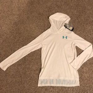 Under Amour hooded long sleeve, heat gear